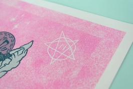 Bat Boy Risograph Print Arthur Plateau 