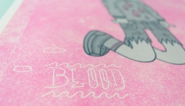 Bat Boy Risograph Print Arthur Plateau 