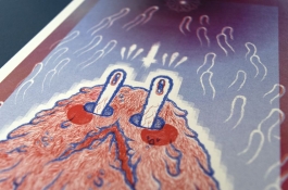 Monster Illumination Risograph print Arthur Plateau 