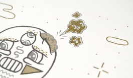 Danse Mort Risograph print Arthur Plateau 