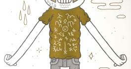 Danse Mort Risograph print Arthur Plateau 