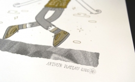 Danse Mort Risograph print Arthur Plateau 