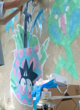 Pastel Wall - Arthur Plateau - Graffiti - Street Art 