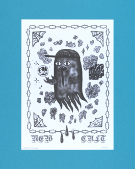 Wicked Disciple - Risograph - Risographie - Riso - Print - Poster - Affiche - Risography - Arthur Plateau - Visual Artist - Art - Small Press - Edition - Illustration -Dark 