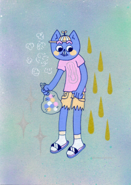 Dealer de douceurs - Les Petits Mondes - Morgane - boutique en ligne - illustrations - série limitée - oeuvres uniques - artistes - graphiste - illustrateur - tatoueur - graffeur - peinture - original painting - lowbrow - art - pop surealism 