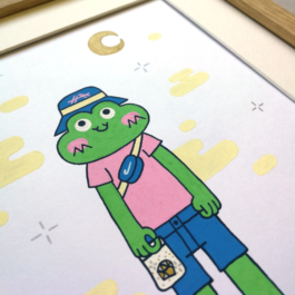 Bien de Giffen - Les Petits Mondes - Morgane - boutique en ligne - illustrations - série limitée - oeuvres uniques - artistes - graphiste - illustrateur - tatoueur - graffeur - peinture - original painting - lowbrow - art - pop surealism