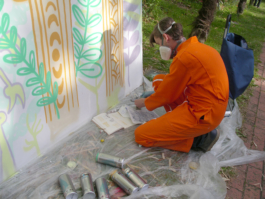 Énergie Élémentaire for Synesthesia at the musée Georges-Labit - Nagual - Arthur Plateau - Virginie Contier - Event - Live painting - mural - art - exhibition - show 