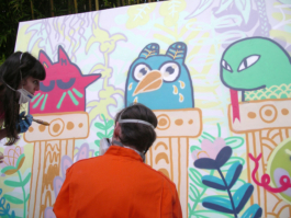 Énergie Élémentaire for Synesthesia at the musée Georges-Labit - Nagual - Arthur Plateau - Virginie Contier - Event - Live painting - mural - art - exhibition - show 