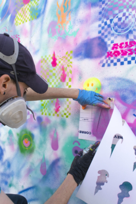 303 States _ ACID HOUSE _ techno _ Rave _ event _ cartoucherie _ Toulouse _ mouvement de fourle _ cisart _ exposition _ Arthur Plateau _ arthurplateau _ graffiti _ live painting _ mural _ wall 