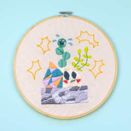 Cailloux _ embroidery _ broderie _ handmade _ art _ artisanat _ arthur plateau _ arthurplateau 