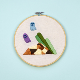 Ghost _ embroidery _ broderie _ handmade _ art _ artisanat _ arthur plateau _ arthurplateau 