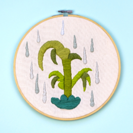 Plante Goutte _ embroidery _ broderie _ handmade _ art _ artisanat _ arthur plateau _ arthurplateau 
