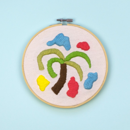 Palmier _ embroidery _ broderie _ handmade _ art _ artisanat _ arthur plateau _ arthurplateau 