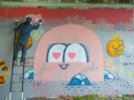 Soyons sauvages _ mur _ mural _ graffiti _ peinture _ terrain _ 