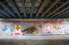 Soyons sauvages _ mur _ mural _ graffiti _ peinture _ terrain _ 