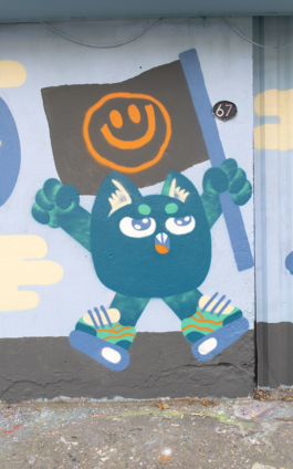 Devanture mur atelier La Mèche Toulouse 