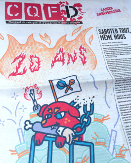 Couverture du dossier pour le numéro anniversaire des 20 ans de CQFD. 