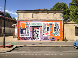 Fresque pour le Zinefest 10 par Disparate Bordeaux 