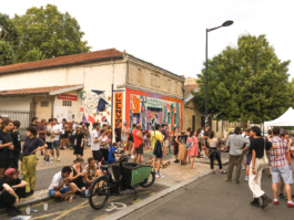 Fresque pour le Zinefest 10 par Disparate Bordeaux 