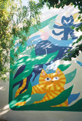 Fresque Portraits animaux avec adelepetitfeu 