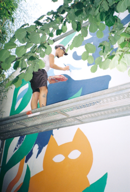 Fresque Portraits animaux avec adelepetitfeu 