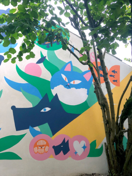 Fresque Portraits animaux avec adelepetitfeu 